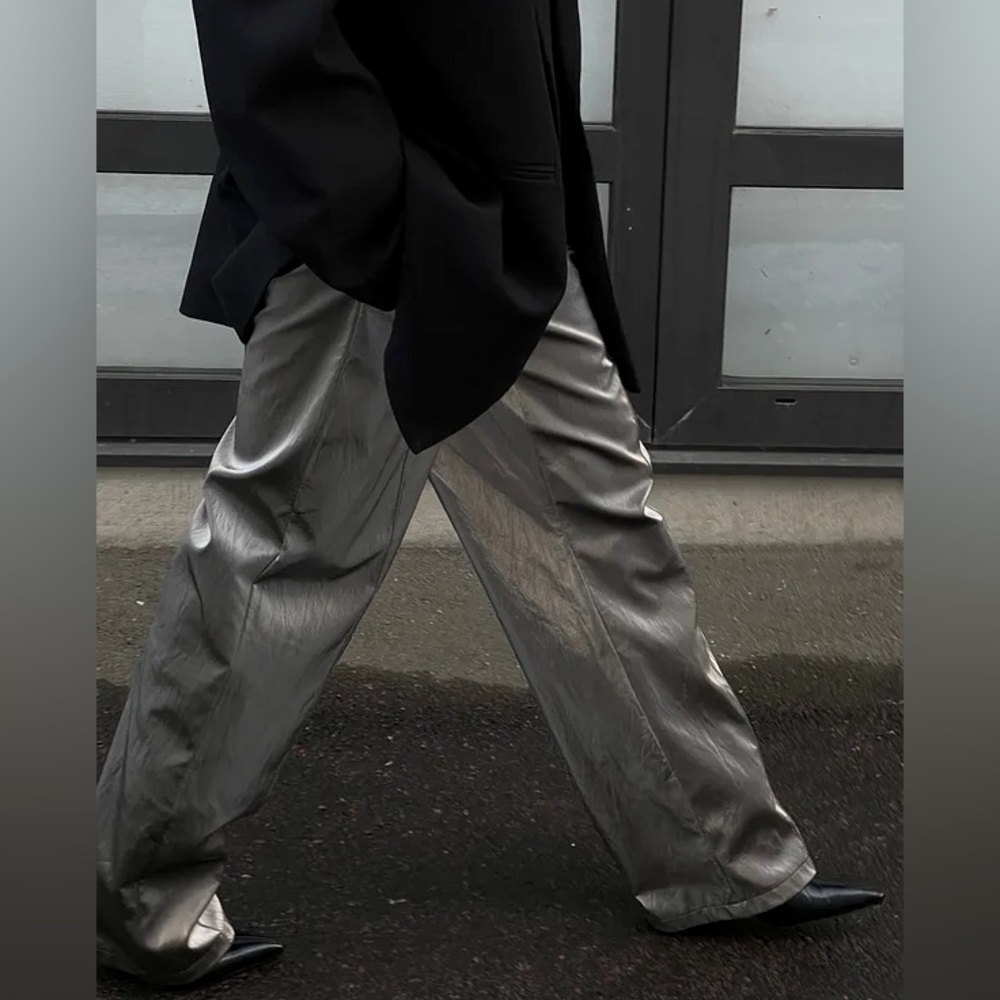 Nakd Metallic / platinum trouser pants